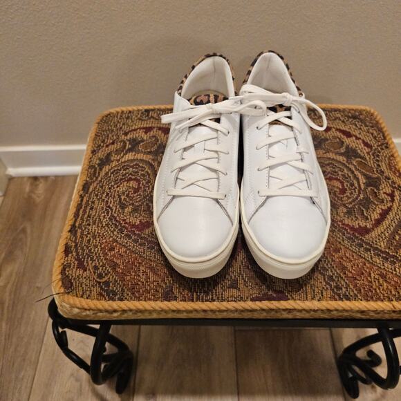 The Flexx Sneaky Cat White Leather Sneakers Size 7 - Picture 1 of 10